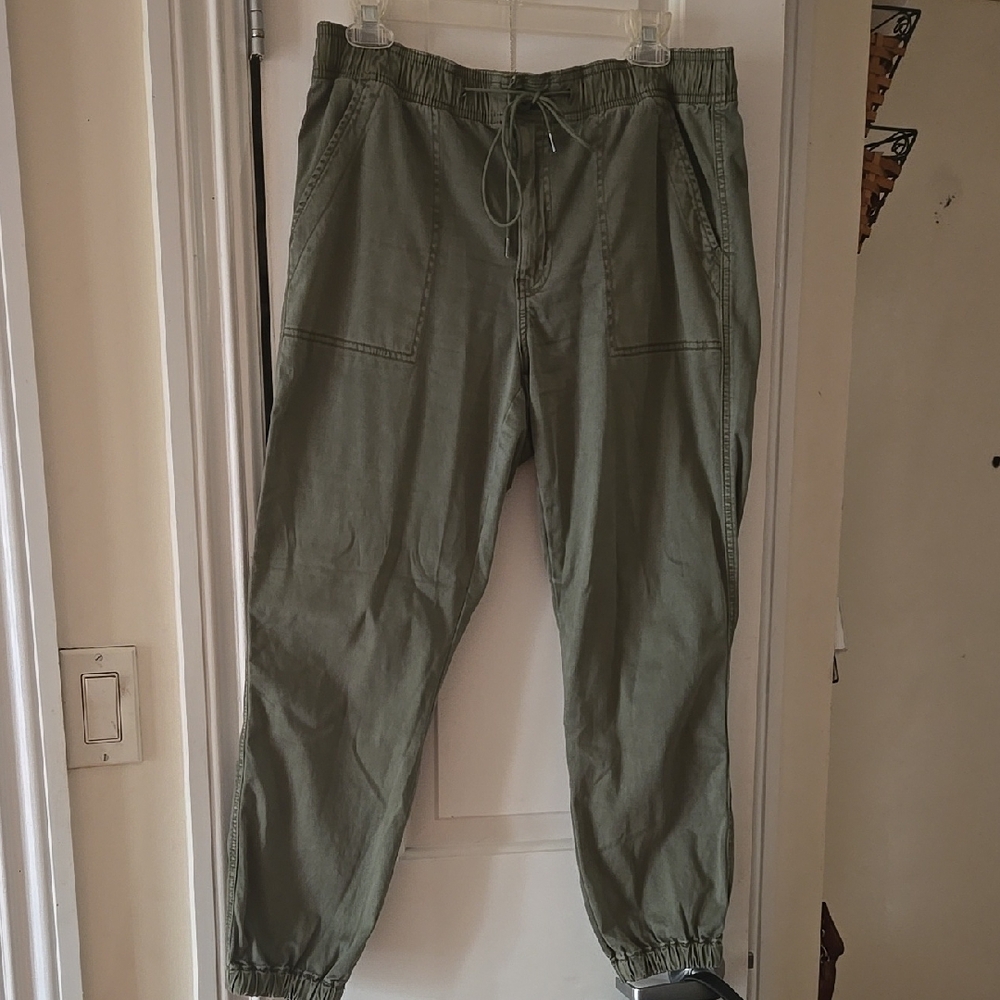 Women's Olive Green Jogger Pants